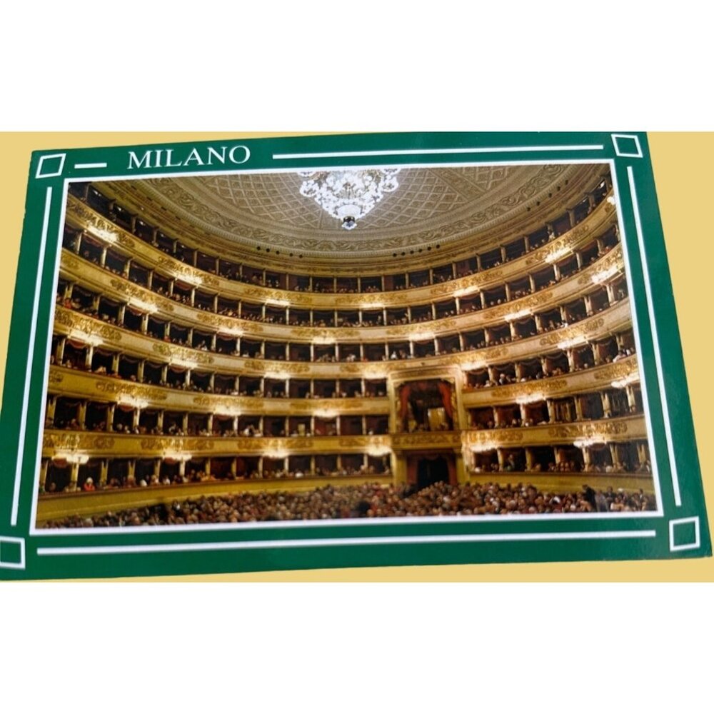 Vintage Milano La Scala Theater Postcard By CO.VE.S. SKU 0196